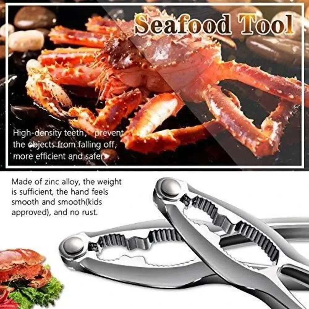 5‑Pack Crab Leg / Crab Claw Crackers – Stainless Steel – Modern Style